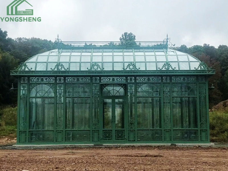 Glass Victorian Steel Garden Greenhouse For Sale